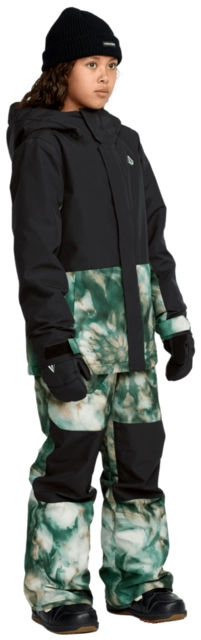 Volcom Barkley Ins Bib Overall Green - L/12år 