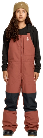 Volcom Barkley Ins Bib Overall Henna