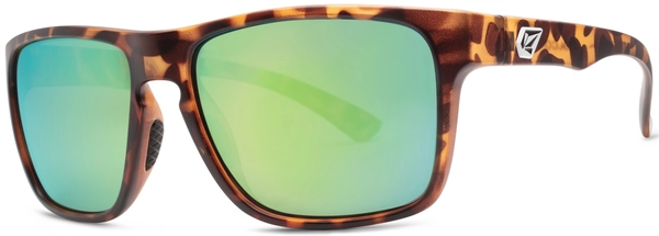 Volcom Trick Matte Tortoise/Green Polarized