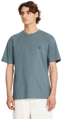 Volcom Circle Blanks Heathered SS Tee Dark Slate