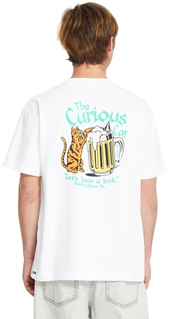 Volcom Curious Cat SS Tee White - M 