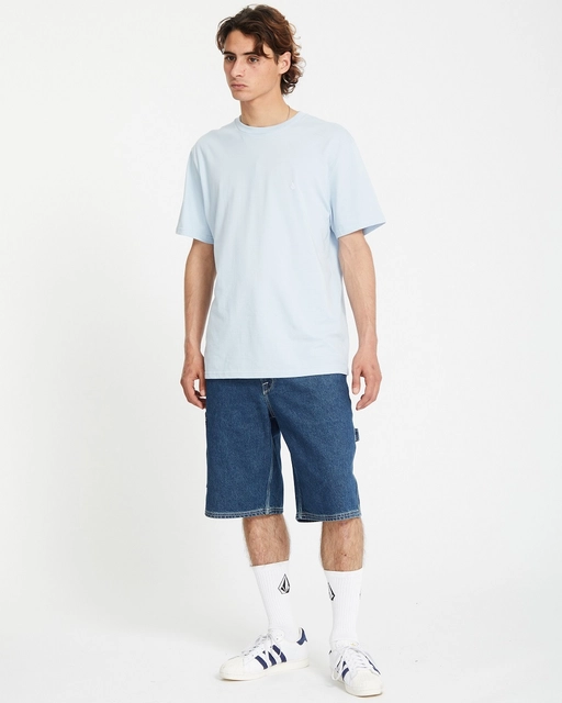 Volcom Stone Blanks BSC SS Tee Carolina Blue - M 