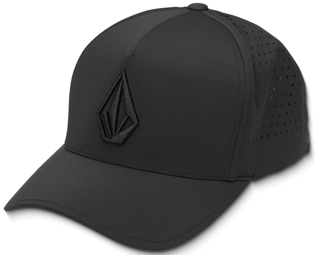 Volcom Stone Vented Adj Hat Black - One Size 