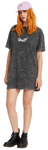 Volcom FA Alix Tee Dress Vintage Black - L 