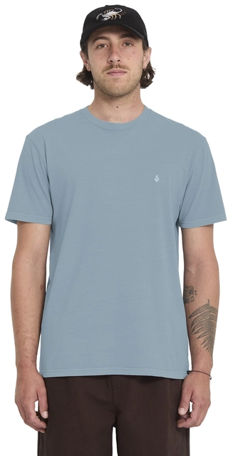 Volcom Solid Stone Emb SS Tee Tradewinds - L 