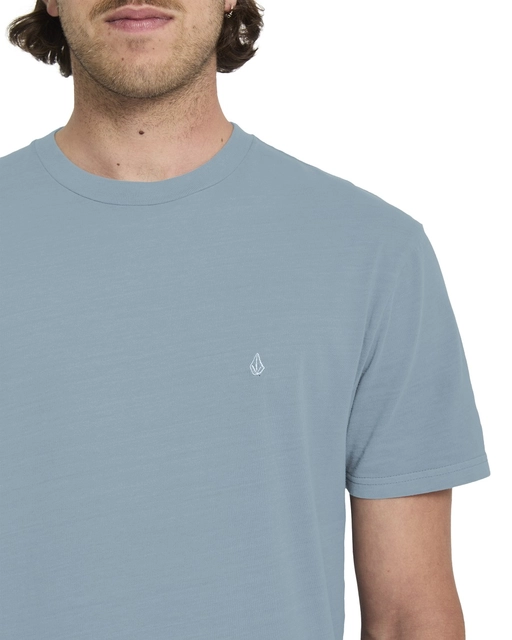 Volcom Solid Stone Emb SS Tee Tradewinds - L 
