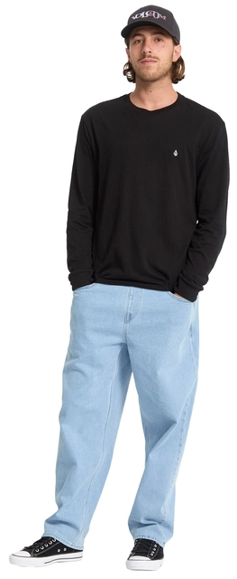 Volcom Stone Blanks Basic LS Tee Black - L 