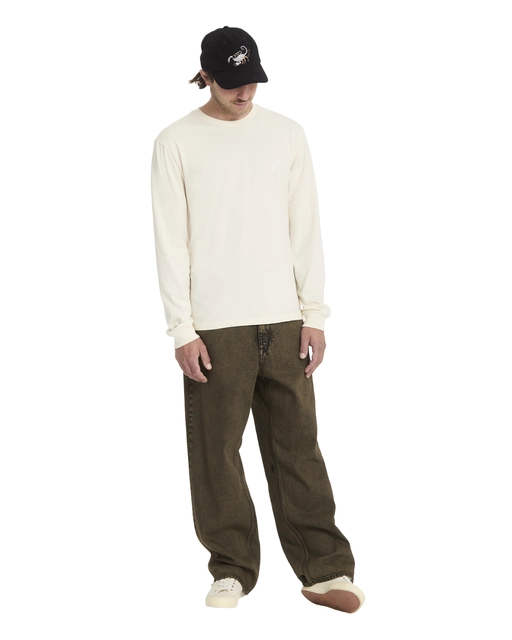 Volcom Stone Blanks Basic LS Tee Dirty White - L 