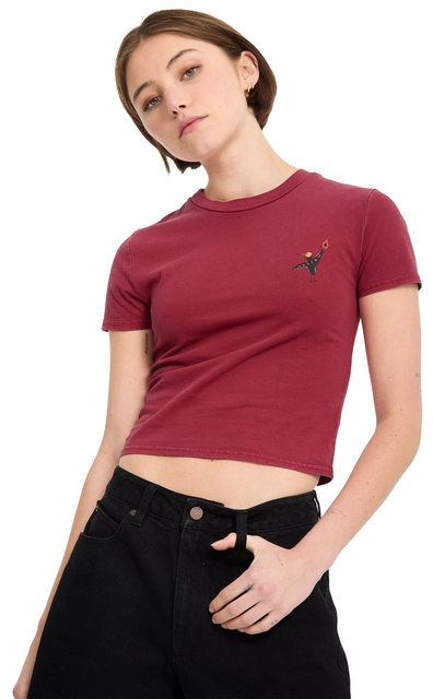 Volcom Moove On SS Tee Deep Red - M 