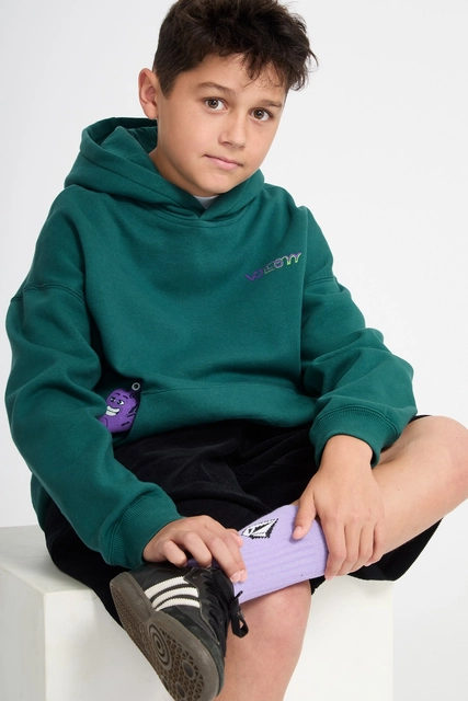 Volcom FA Ben Sanaire Pullover Rifle Green - L/12år 