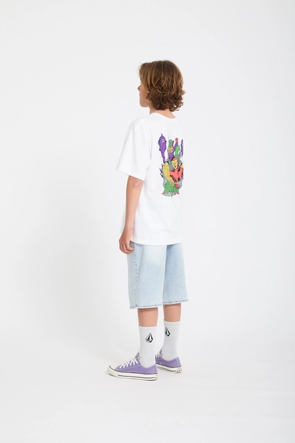 Volcom FA Ben Sanaire Tee 2 White - L/12år 