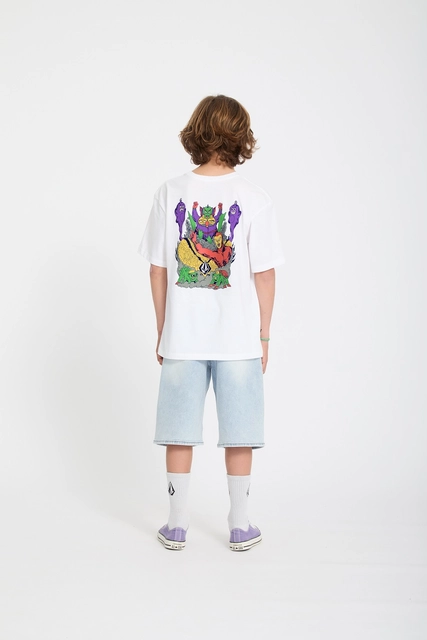 Volcom FA Ben Sanaire Tee 2 White - L/12år 