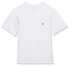 Volcom Stone Blanks Basic SS Tee White - L/12år