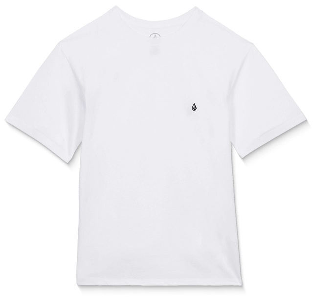 Volcom Stone Blanks Basic SS Tee White - L/12år 