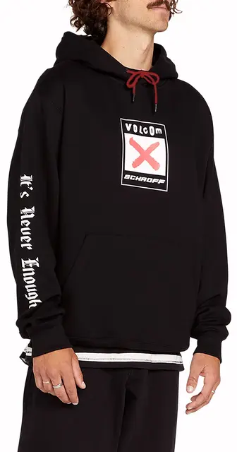 Volcom Schroff X Volcom Fleece Pullover Black - L 