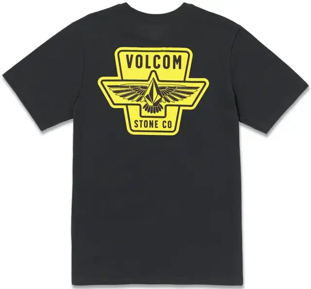Volcom Wing It SS Tee Washed Black Heather - L 